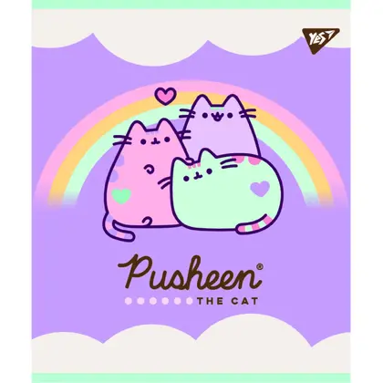 Зошит шкільний YES 12 аркушів лінія, Pusheen (766808)