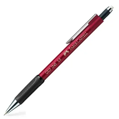 Механічний олівець Faber-Castell TK-FINE GRIP 0,5 мм. Червоний Металік, (134521)
