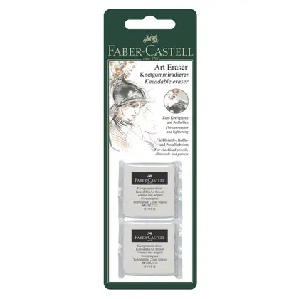Клячка Faber-Castell, 2 шт., у блістері, Белая,  (127155)