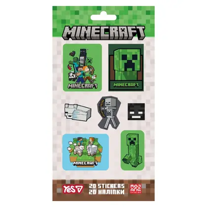 Наклейки YES, Minecraft Heroes, 2D, (708530)