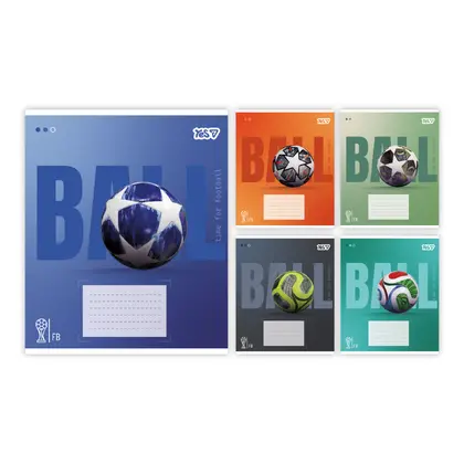 Зошит шкільний YES 12 аркушів лінія, Ball (768677)