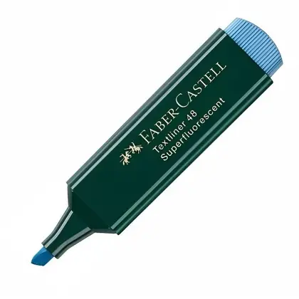 Маркер текстовильный Faber-Castell, 1-5 мм., Textliner 1548, Голубой, (154851)