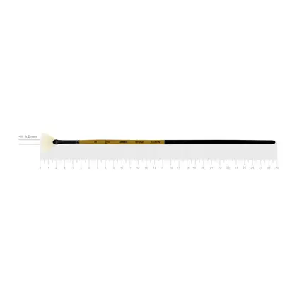 Кисть щетина ROSA AMBER 2306FN веерная, №2, длинная ручка, (2306FN02)