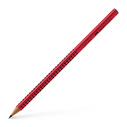 Чернографитный карандаш Faber-Castell GRIP 2001, B, Красный, (517021)