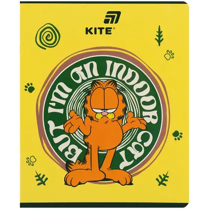 Зошит шкільний KITE 48 аркушів клітинка, Garfield (GF26-259)