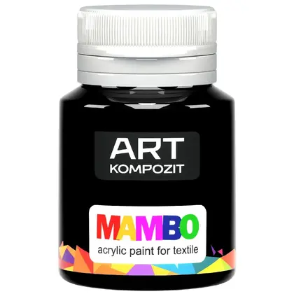 Фарба по тканині ART Kompozit 20 мл. 23 чорний, MAMBO (97920)
