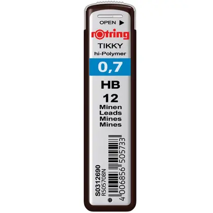 Грифель для карандаша Rotring, 0,7 мм., HB, (S0312690)