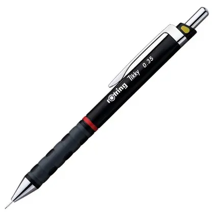 Механічний олівець Rotring 0,35 мм Чорний, tikky (R1904694)