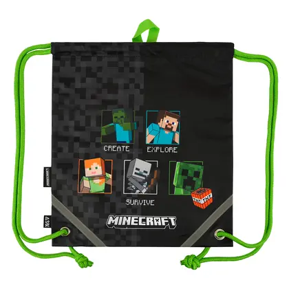 Сумка для взуття YES 40*35 см. Чорний, Minecraft (550510)