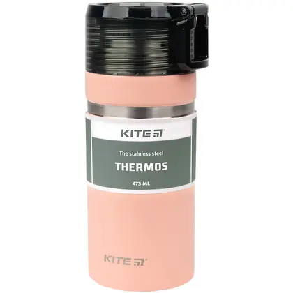 Термос KITE 473 мл. Персиковий, (K21-320-01)