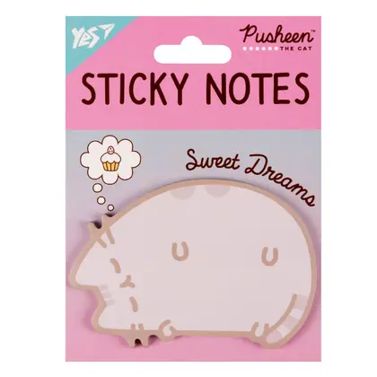 Бумага для заметок YES, 40 листов, Pusheen, фигурная, с клейким слоем, (170424)