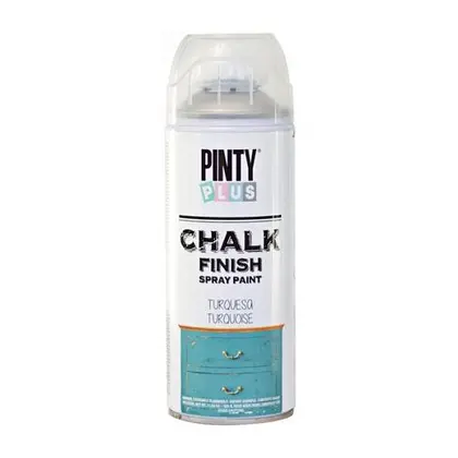 Краска в аэрозоле Chalk-finish 400 мл. на водной основе, Бирюза света, Chalk-finish (NV100796)