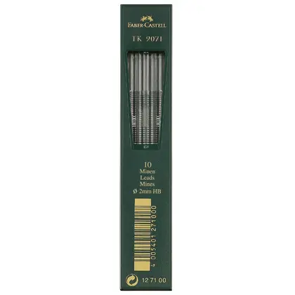 Грифелі для цангового олівця Faber-Castell 2,00 мм., HB (127100)