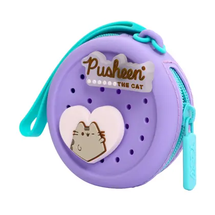 Кошелек YES, 9*3 см., Pusheen Summer, Силикон, Фиолетовый, (533835)