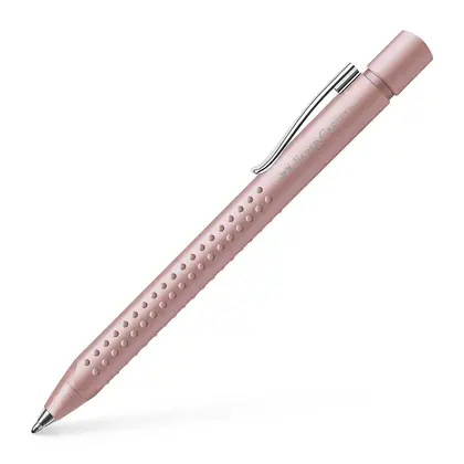 Ручка Faber-Castell GRIP кулькова ХВ Автоматична, Блідо-рожева, (144162)