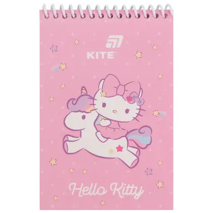 Блокнот KITE, А6, 48 листов, Hello Kitty, на спирали, (HK26-196-1)