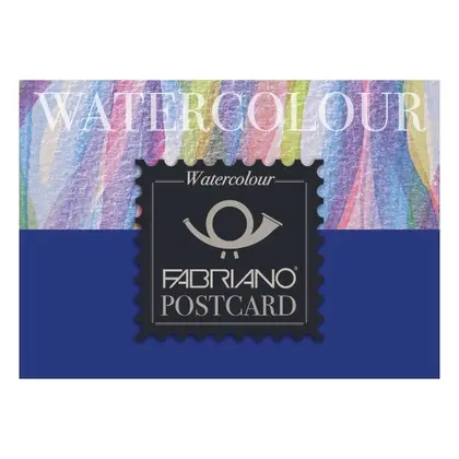 Альбом для акварели Fabriano Watercolour, 10,5*14,8 см., 20 листов, ОТКРЫТКИ, 300 г/м2, Белый, (17105148)