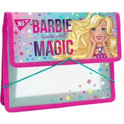 Папка для тетрадей 1 Вересня, В5, Barbie, пластиковая, на резинке, (491561)