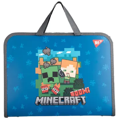 Папка-портфель YES 26*35 см. на блискавці, Minecraft (492237)