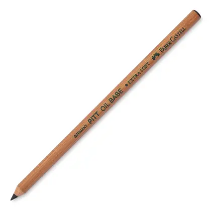 Масляный карандаш Faber-Castell, , дуже мьякий, Pitt Чёрный Дуже Мягкий,  (112601)
