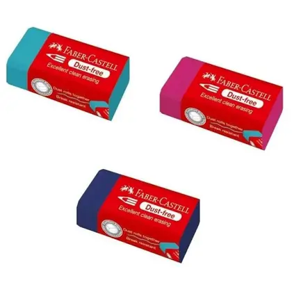Ластик Faber-Castell Dust-free, 1 шт., TREND, (187221)