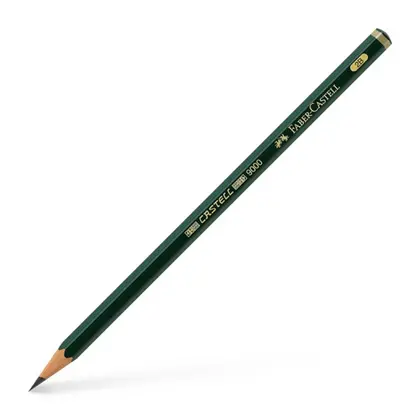 Чернографитный карандаш Faber-Castell 9000, 2B, , CASTELL 9000 (24115)