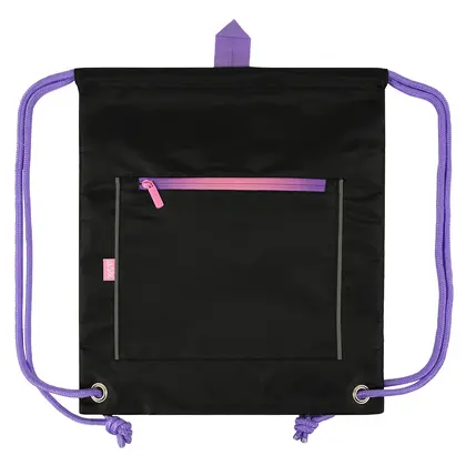 Сумка для обуви YES, 40*35 см., Black Eddition Purple, Черный, (550521)