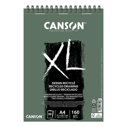 Альбом для графики Canson XL Recycle, А4, 50 листов, 160 г/м2, на пружине, ,  (C200777128)