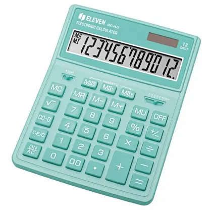 Калькулятор ELEVEN, 12 разрядный, бухгалтерский, Мятный, (SDC-444XRGNE)