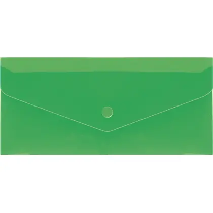 Папка на кнопці Economix Е65 180 мкм, прозора на кнопці, глянець, Зелений, (E31306-04)