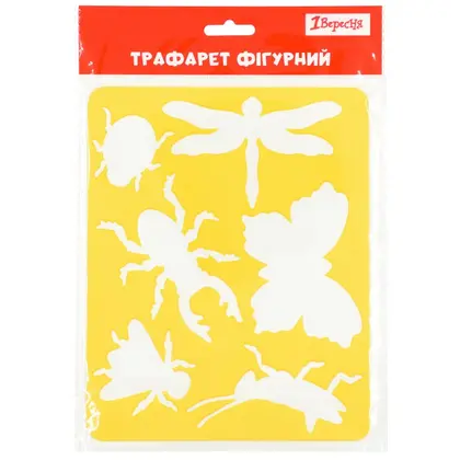 Трафарет детский 1 Сентября, 1 шт., 20*16 см., Насекомые, (940365)