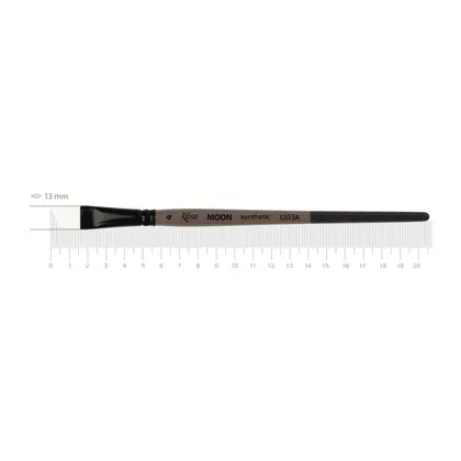 Пензель синтетичний ROSA MOON 1203A кутовий №4 коротка ручка, (1203A04)