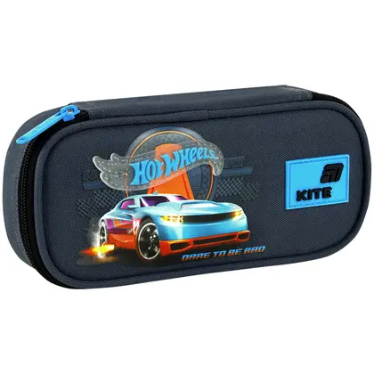 Пенал школьный KITE, 1 отделение, Hot Wheels, (HW26-662)