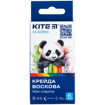 Мел восковый Kite Classic  6 цветов (k-1076)