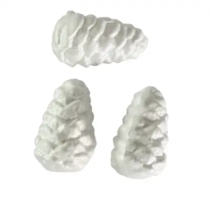 Заготовка, Новогодняя пенопластовая, 3 шт., 8 см., Шишки, (743158)