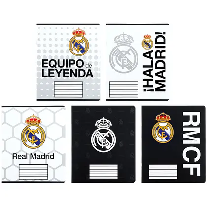 Набор школьных тетрадей KITE в упаковке, 20 шт., по 18 листов, FC Real Madrid, линия (RL26-237 В)
