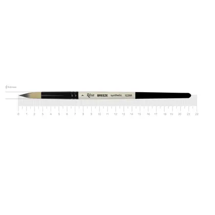 Кисть синтетика ROSA BREEZE 1226R круглая, №7, короткая ручка, (1226R07)