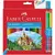 Цветные карандаши в наборе Faber-Castell, 24 цвета, BICOLOR, картонный пенал, (110324)