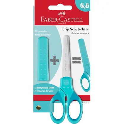 Ножницы детские Faber-Castell, GRIP, Петроль, (181554)
