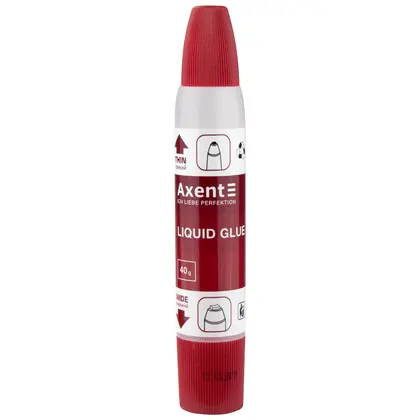 Клей канцелярський Axent 40 г. полімерний, 2 аплікатори, (7201-A)
