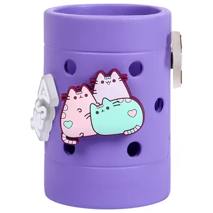 Стакан для письмового приладдя YES 7*10 см. Фіолетовий, Pusheen Summer (708608)