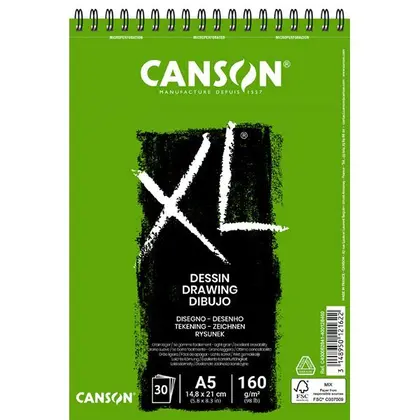 Альбом для графики Canson XL Recycle, А5, 30 листов, 160 г/м2, на пружине, ,  (C400082841)