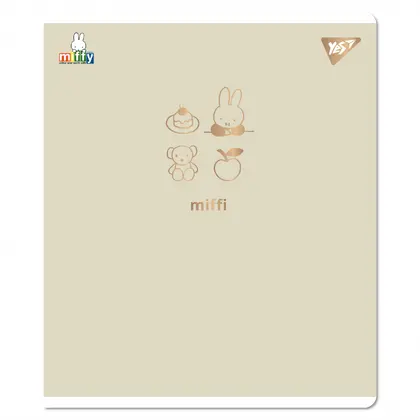 Зошит шкільний YES 24 аркуша лінія, Gold Miffy (767543)