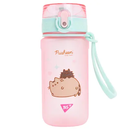 Бутылочка для воды YES, 500 мл., Pusheen, Розовая, (708321)