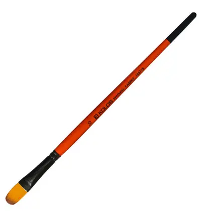 Пензель синтетичний Kolos Carrot овальний №10 коротка ручка, короткая ручка (421097FR10)