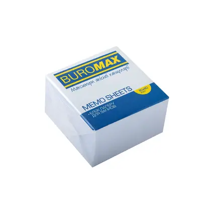 Бумага для заметок Buromax, 80*80*50 мм., склеенная, Белая, (BM.2204)