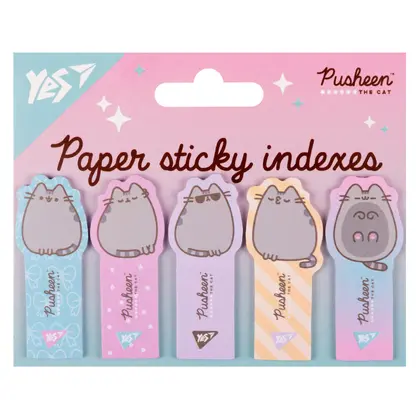 Закладки стикеры YES, 55*22 мм., 100 шт., Pusheen, бумажные, (170417)