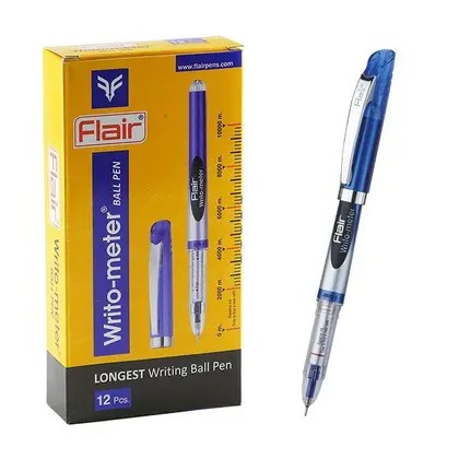 Ручка Flair кулькова 0,7 мм. 10 км., Синя, Writo-meter (98701)