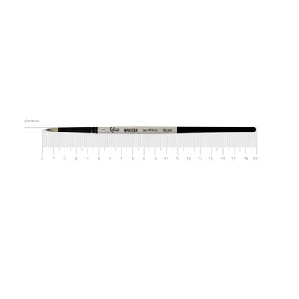 Пензель синтетичний ROSA BREEZE 1226R круглий №1 коротка ручка, (1226R01)
