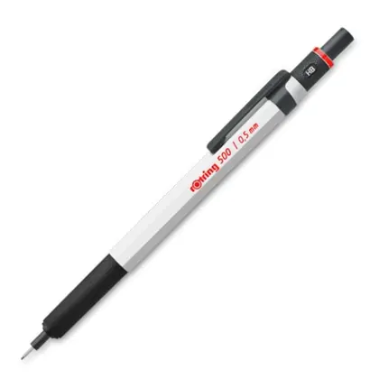 Механічний олівець Rotring 0,5 мм Металевий, Білий, 500 (R2218725)